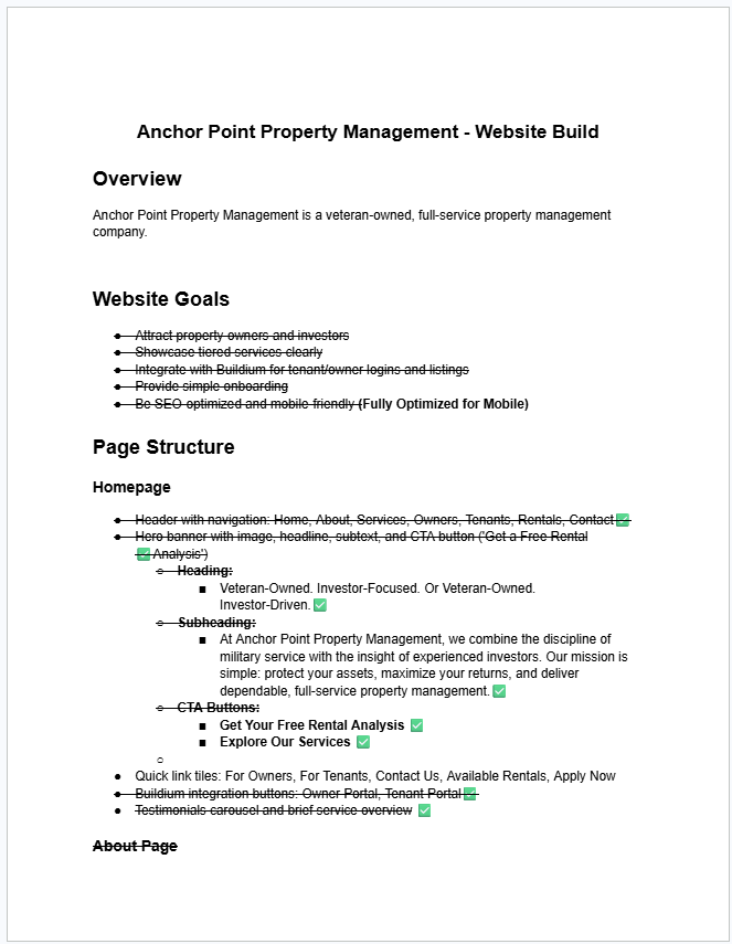 Ongoing Website Maintenance and Updates primary page